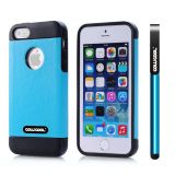 Apple Iphone 5 5S Case Pu Leather Crazy Maghreb Single Layer Protective Case For Apple Iphone 5 5S(Sky Blue with Black)