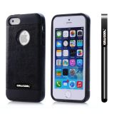 Apple Iphone 5 5S Case Pu Leather Crazy Maghreb Single Layer Protective Case For Apple Iphone 5 5S(Black with Black)