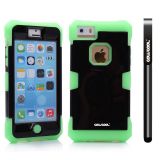 Apple Iphone 5C Case Luminous Silicone With Hard Pc Bright 2in1 Hybrid High Impact Protective Case For Apple Iphone 5C(Light Green)