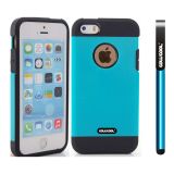 Apple Iphone 5 5S Case Tpu With Pc Double Color 2in1 Hybrid High Impact Protective Case For Apple Iphone 5 5S(Sky Blue)