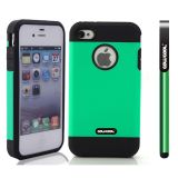 Apple Iphone 4 4S Case Tpu With Pc Double Color 2in1 Hybrid High Impact Protective Case For Apple Iphone 5 5S(Green)