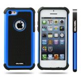 Apple Iphone 5C Case Silicone With Hard Pc Football Texture 2in1 Hybrid High Impact Protective Case For Apple Iphone 5C(Sky Blue)