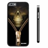 Apple iphone 6 4.7 inch Case Hard PC Skull Zipper With Black Shell Single Layer Protective Case (4)