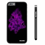 Apple iphone 6 4.7 inch Case Hard PC Purple Skull With Smoke With Black Shell Single Layer Protective Case (6)