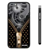 Apple iphone 6 4.7 inch Case Hard PC Gear zipper Black Shell Single Layer Protective Case (1)