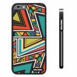 Apple iphone 6 4.7 inch Case Hard PC Interlaced bohemian Plaid Totem Black Shell Single Layer Protective Case (6)