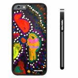 Apple iphone 6 4.7 inch Case Hard PC Colorful kid Watercolor Fish Competition food Black Shell Single Layer Protective Case (4)