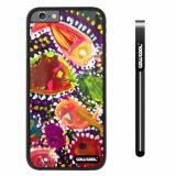 Apple iphone 6 4.7 inch Case Hard PC Colorful kid Watercolor Fish Competition food Black Shell Single Layer Protective Case (7)