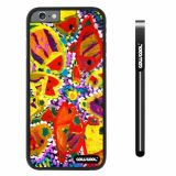 Apple iphone 6 4.7 inch Case Hard PC Colorful kid Watercolor Fish Competition food Black Shell Single Layer Protective Case (8)