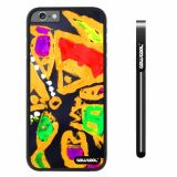 Apple iphone 6 4.7 inch Case Hard PC Colorful kid Watercolor Fish Competition food Black Shell Single Layer Protective Case (12)