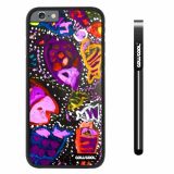 Apple iphone 6 4.7 inch Case Hard PC Colorful kid Watercolor Fish Competition food Black Shell Single Layer Protective Case (23)
