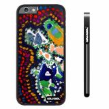 Apple iphone 6 4.7 inch Case Hard PC Colorful kid Watercolor Fish Competition food Black Shell Single Layer Protective Case (24)