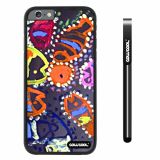 Apple iphone 6 4.7 inch Case Hard PC Colorful kid Watercolor Fish Competition food Black Shell Single Layer Protective Case (26)