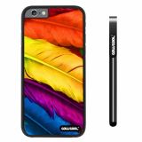 Apple iphone 6 4.7 inch Case Hard PC bright birds feathers Black Shell Single Layer Protective Case (4)