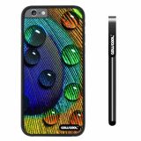 Apple iphone 6 4.7 inch Case Hard PC dew on Fashion birds feathers Black Shell Single Layer Protective Case (6)