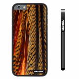 Apple iphone 6 4.7 inch Case Hard PC parrots feathers Black Shell Single Layer Protective Case (10)