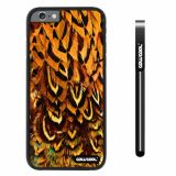 Apple iphone 6 4.7 inch Case Hard PC Colorful feathers Black Shell Single Layer Protective Case (12)