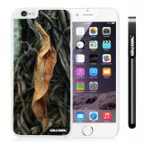 Apple Iphone 6 Plus 5.5 Inch Case Hard PC Straw Grass Mossy Camo weed Big leaves White Shell Single Layer Protective Case (10)