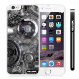 Apple Iphone 6 Plus 5.5 Inch Case Hard PC machinery Gear White Shell Single Layer Protective Case (10)