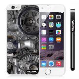 Apple Iphone 6 Plus 5.5 Inch Case Hard PC Gear machinery White Shell Single Layer Protective Case (11)