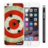 Apple Iphone 6 Plus 5.5 Inch Case Hard PC bullet on target White Shell Single Layer Protective Case (13)