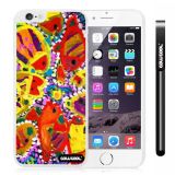 Apple Iphone 6 Plus 5.5 Inch Case Hard PC Colorful kid Watercolor Fish Competition food White Shell Single Layer Protective Case (8)