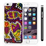 Apple Iphone 6 Plus 5.5 Inch Case Hard PC Colorful kid Watercolor Fish Competition food White Shell Single Layer Protective Case (22)