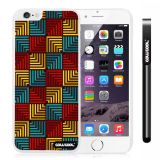 Apple Iphone 6 Plus 5.5 Inch Case Hard PC Square matrix square box stripes Single Layer Protective Case (Style1)