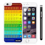 Apple Iphone 6 Plus 5.5 Inch Case Magic algorithms 99 Multiplication Table White Shell Single Layer Protective Case (Style3)