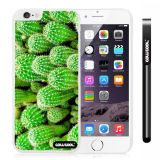 Apple Iphone 6 Plus 5.5 Inch Case Hard PC Leaves and Cactus of bamboo White Shell Single Layer Protective Case (Style3)