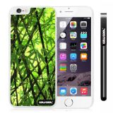 Apple Iphone 6 Plus 5.5 Inch Case Hard PC Bright bamboo White Shell Single Layer Protective Case (Style5)