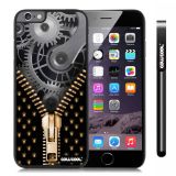 Apple Iphone 6 Plus 5.5 Inch Case Hard PC Gear zipper Black Shell Single Layer Protective Case (1)