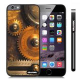 Apple Iphone 6 Plus 5.5 Inch Case Hard PC Gear machinery Retro Black Shell Single Layer Protective Case (7)