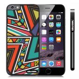 Apple Iphone 6 Plus 5.5 Inch Case Hard PC Triangle bohemian Plaid Totem Black Shell Single Layer Protective Case (7)