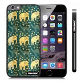 Apple Iphone 6 Plus 5.5 Inch Case Hard PC Mystery Elephant tribal Totem Black Shell Single Layer Protective Case (11)