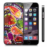 Apple Iphone 6 Plus 5.5 Inch Case Hard PC Colorful kid Watercolor Fish Competition food Black Shell Single Layer Protective Case (7)