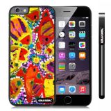 Apple Iphone 6 Plus 5.5 Inch Case Hard PC Colorful kid Watercolor Fish Competition food Black Shell Single Layer Protective Case (8)