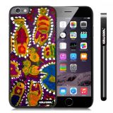 Apple Iphone 6 Plus 5.5 Inch Case Hard PC Colorful kid Watercolor Fish Competition food Black Shell Single Layer Protective Case (9)