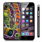 Apple Iphone 6 Plus 5.5 Inch Case Hard PC Colorful kid Watercolor Fish Competition food Black Shell Single Layer Protective Case (17)