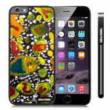 Apple Iphone 6 Plus 5.5 Inch Case Hard PC Colorful kid Watercolor Fish Competition food Black Shell Single Layer Protective Case (21)