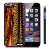 Apple Iphone 6 Plus 5.5 Inch Case Hard PC parrots feathers Black Shell Single Layer Protective Case (10)