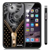 Apple iphone 6 4.7 Inch Soft Silicone Gear zipper Black Shell Single Layer Protective Case (1)