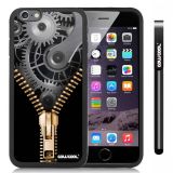 Apple iphone 6 4.7 Inch Soft Silicone Watch Gear zipper Black Shell Single Layer Protective Case (2)