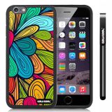 Apple iphone 6 4.7 Inch Soft Silicone tribal Petal Plaid Black Shell Single Layer Protective Case (14)