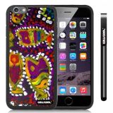 Apple iphone 6 4.7 Inch Soft Silicone Colorful kid Watercolor Fish Competition food Black Shell Single Layer Protective Case (22)