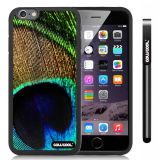 Apple iphone 6 4.7 Inch Soft Silicone peacocks feathers Black Shell Single Layer Protective Case (9)