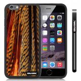 Apple iphone 6 4.7 Inch Soft Silicone parrots feathers Black Shell Single Layer Protective Case (10)