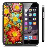 Apple iphone 6 4.7 Inch Soft Silicone sunflowers plants Black Shell Single Layer Protective Case (Style3)