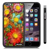 Apple iphone 6 4.7 Inch Soft Silicone Fashion Design sunflowers plants Black Shell Single Layer Protective Case (Style4)