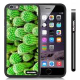 Apple iphone 6 4.7 Inch Soft Silicone Leaves and Cactus of bamboo Black Shell Single Layer Protective Case (Style3)